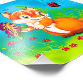 Impression Photo renard et papillon (Coin)