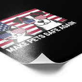 Impression Photo Rendre les animaux sûrs Trump Harris Debate 2024 (Coin)