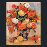 Impression Photo Renoir - Vase of Flowers, 1884,<br><div class="desc">Vase of Flowers,  colorful painting by Pierre-Auguste Renoir,  1884.</div>