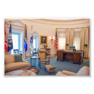 Impression Photo Réplique du Bureau Ovale de Lyndon Baines Johnson