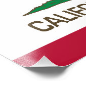 Impression Photo République de Californie (drapeau d'État) (Coin)