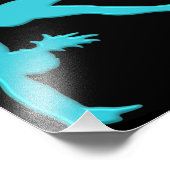 Impression Photo Ressort de gymnastique Départ Turquoise (Coin)