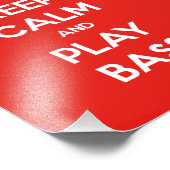 Impression Photo Restez calme et jouer basse (Coin)