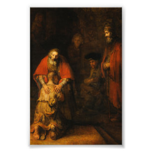 Impression Photo Retour du fils prodigue par Rembrandt van Rijn