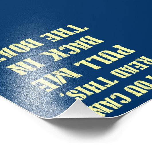 Impression Photo Retournez-moi dans le bateau (Coin)