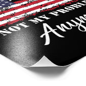 Impression Photo Retraité 2024 Pas mon problème Plus Retraite (Coin)