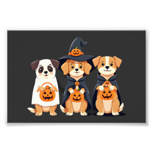 Impression Photo Retriever doré Fantôme Halloween Trick Or Treat Do