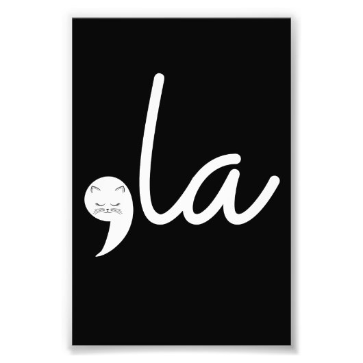 Impression Photo Retro Cat Comma La Kamala Harris Pour Président 24 (Devant)