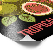 Impression Photo Retro Guavas Fruit Commercial Graphisme Art Style (Coin)