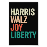 Retro Harris Waltz 2024 Harris Walz Joy Liberty