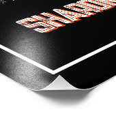 Impression Photo Retro Striped Fifty Birthday Seating Sign (Coin)