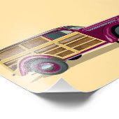 Impression Photo Retro woody wagon delivery truck  (Coin)