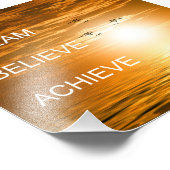 Impression Photo rêve croire obtenir une citation inspirante (Coin)