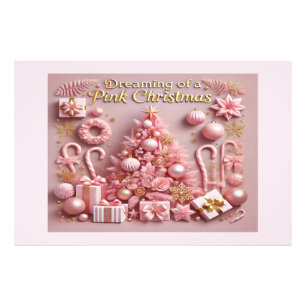 Impression Photo Rêver d'un Noël rose