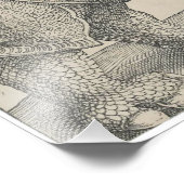 Impression Photo Rhinoceros, coupe de bois par Albrecht Durer (Coin)