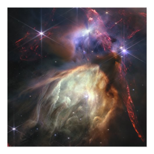Impression Photo Rho Ophiuchi (image NIRCam) James Webb (Devant)