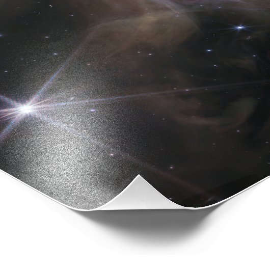 Impression Photo Rho Ophiuchi (image NIRCam) James Webb (Coin)