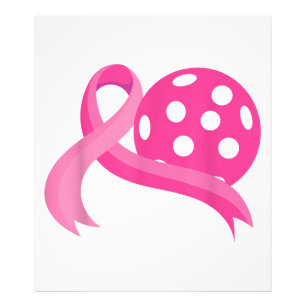 Impression Photo Ribbon Coeur Rose Cute Pickleball Cancer du sein A
