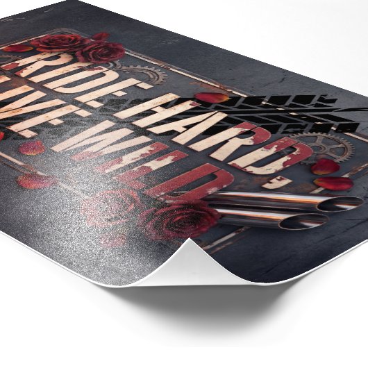 Impression Photo ride hard live wild (Coin)