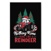 Impression Photo Rien Ne Fonctionne Comme Un Tracteur De Noël De Re (Devant)