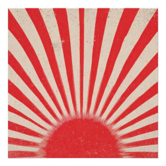 Impression Photo Rising Sun Background – Retro Vintage Rays (Devant)