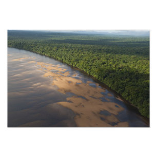 Impression Photo Rivière Essequibo, plus long fleuve de Guyana, et