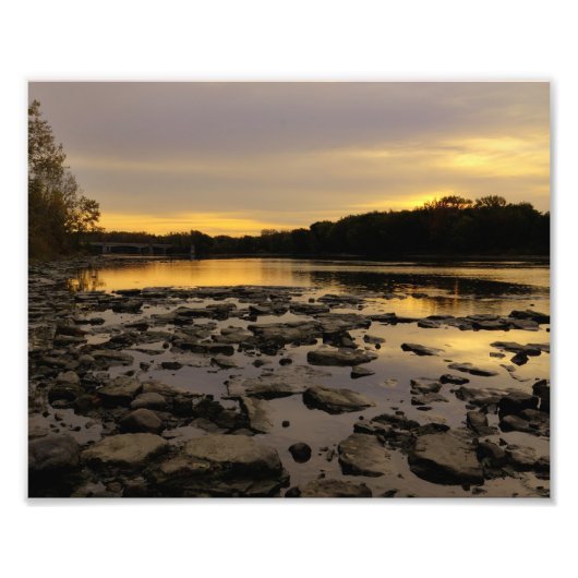Impression Photo Rivière Sunrise (Devant)