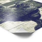 Impression Photo Roche en verre vintage (Coin)