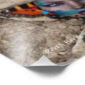 Impression Photo Roche papillon (Coin)