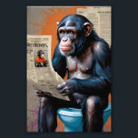 Impression Photo Roi Chimp en Pop Art - Réalisme audacieux et dynam<br><div class="desc">Entrez dans le monde du pourcentage excentrique avec "Royal Chimp on the Throne". Cette oeuvre d'art numérique combine un portrait animal réaliste avec l'audace de l'art pop, créant une composition visuellement frappante et stimulante. Le chimpanzé, détaillé avec des traits faciaux expressifs et de la fourrure ressemblant à la vie, s'attarde...</div>