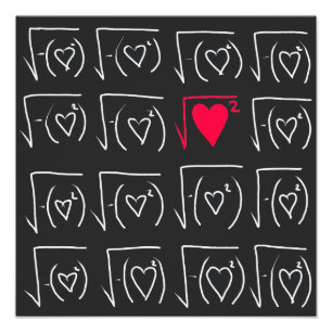 Impression Photo Romance geek mathématique : trouver un véritable