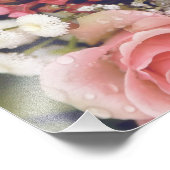 Impression Photo Romantic Pink Roses Flower Bouquet (Coin)