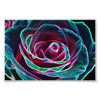 Impression Photo Rosa con efecto abstracto