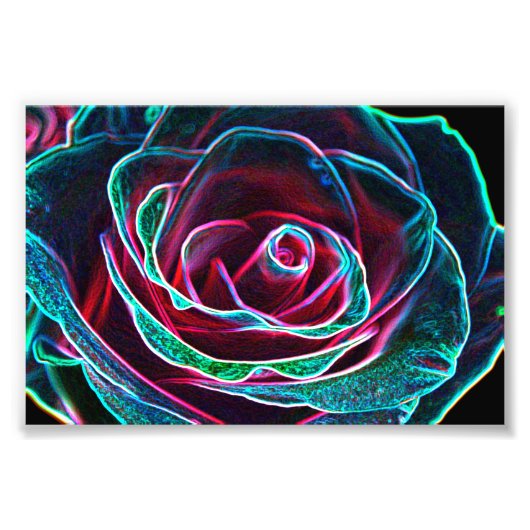Impression Photo Rosa con efecto abstracto (Devant)