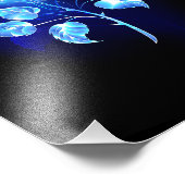 Impression Photo Rose bleu brûlant (Coin)