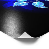 Impression Photo Rose bleu brûlant (Coin)