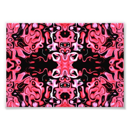 Impression Photo Rose dans les ténèbres (Devant)