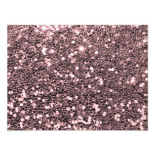 Impression Photo Rose Gold Faux Parties scintillant Étincelles