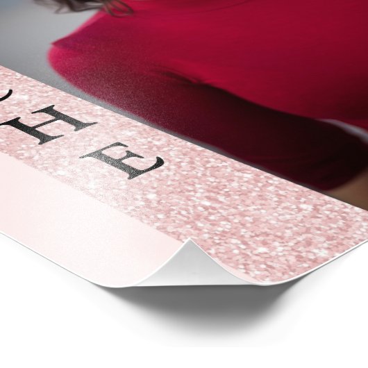 Impression Photo Rose Gold Glitz Pageant Modélisation Capture d'écr (Coin)