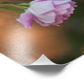 Impression Photo Rose le matin (Coin)