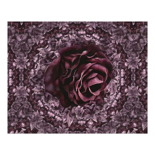 Impression Photo Rose Mandala (Devant)