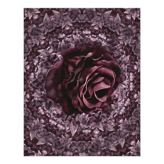 Impression Photo Rose Mandala (Devant)