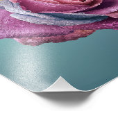 Impression Photo Rose multicolore (Coin)