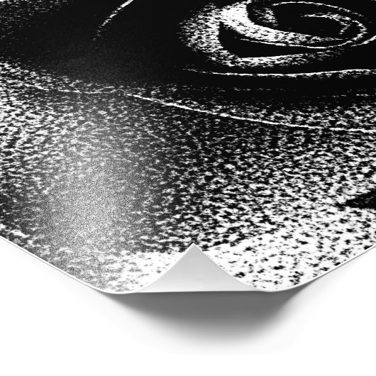 IMPRESSION PHOTO ROSE NOIR (Coin)