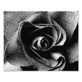 IMPRESSION PHOTO ROSE NOIR (Devant)