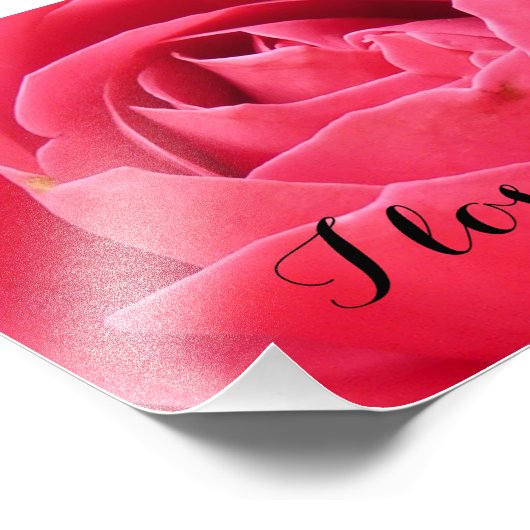 Impression Photo Rose rose (Coin)