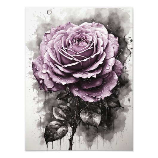 Impression Photo Rose - Violet (Devant)