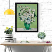 Impression Photo Roses dans un vase vert par Vincent van Gogh