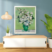 Impression Photo Roses dans un vase vert par Vincent van Gogh