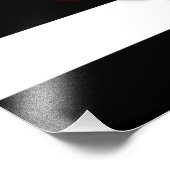 Impression Photo Roses rouges et Blancs noirs (Coin)